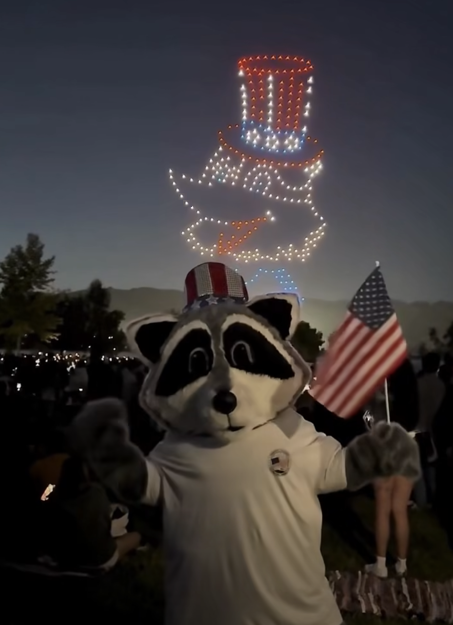 Crowd at the City of Fremont America 250 drone light show, Central Park, July 2, 2026