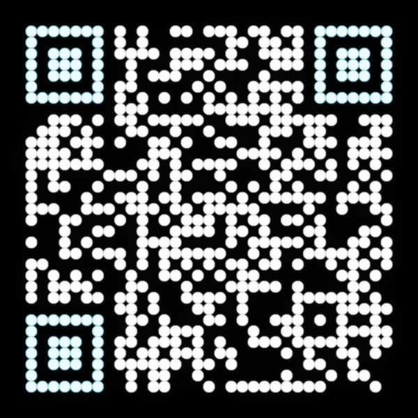 The QR code the drones draw in the sky