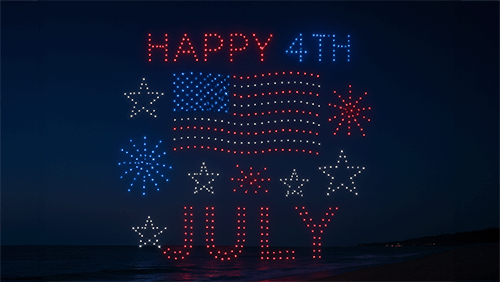 4th of July drone light show
