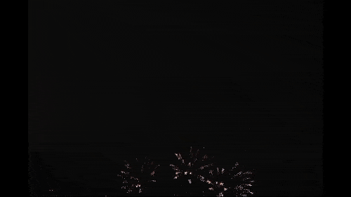 4th of July drone light show featuring animated sunglasses and fireworks, celebrating Independence Day with a modern aerial display.